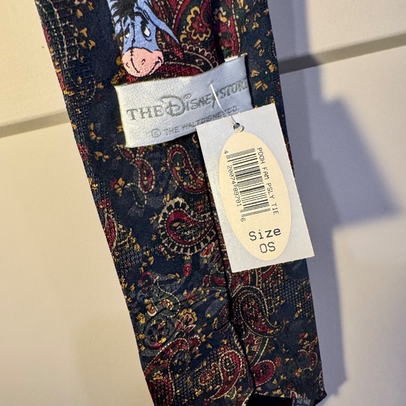 Disney Tie Men's Paisley Winnie The Pooh Piglet Tiger Eeyore Necktie Korea 56" - Picture 6 of 8